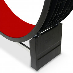 Roata de alergat pentru pisici Motion 131 x 31 x 144 cm | roșie č.3