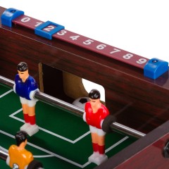 Mini masă de fotbal 51x31x8 cm | maro închis č.3