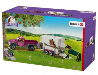 Schleich 42346 Pick-up cu remorcă și cal č.2