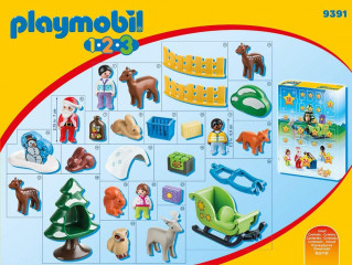 Advent calendar Playmobil 9391 Crăciunul în pădure 1.2.3 č.3