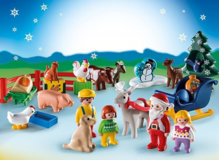 Advent calendar Playmobil 9009 Crăciunul la fermă 1.2.3 č.2