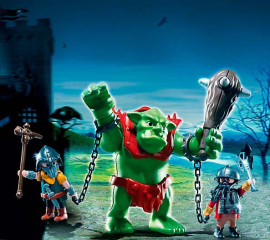 Playmobil 6004 Troll gigant cu luptători pitici č.2