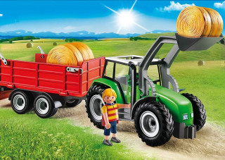 Playmobil 6130 Tractor mare cu remorca č.2