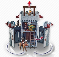 Playmobil 6697 Castelul mobil al baronului negru č.3