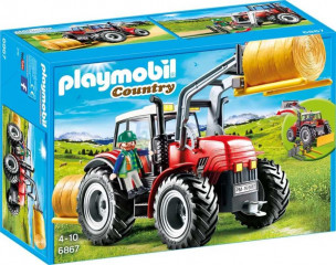 Playmobil 6867 Tractor cu colector baloturi de paie č.1