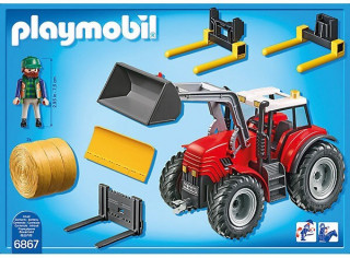 Playmobil 6867 Tractor cu colector baloturi de paie č.2