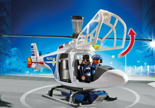 Playmobil 6921 Elicopter de poliție cu far LED č.2