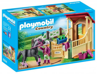 Playmobil 6934 Box pentru cal Ebony č.1