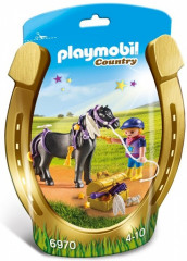 Playmobil 6970 Îngrijitor si ponei cu steluțe č.1