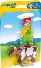 Playmobil 6972 Fermier cu vaca (1.2.3) č.1