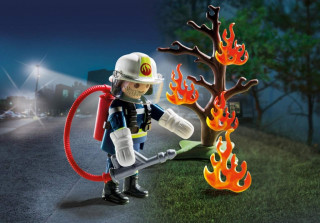 Playmobil 9093 Pompier si copac in flăcări č.2