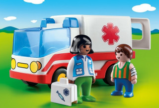 Playmobil 9122 Ambulanta cu echipaj de salvare (1.2.3) č.2