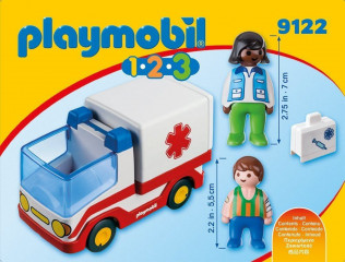 Playmobil 9122 Ambulanta cu echipaj de salvare (1.2.3) č.3