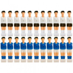 Jucător de rezervă pentru masa de fotbal (pe bara de 13 mm) 11 alb + 11 albastru č.1