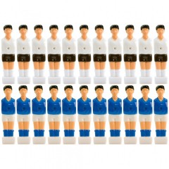 Jucător de rezervă pentru masa de fotbal (pe bara de 13 mm) 11 alb + 11 albastru č.1