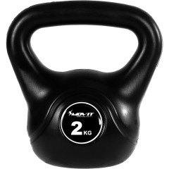 Greutate Kettlebell MOVIT 2 kg | negru č.1