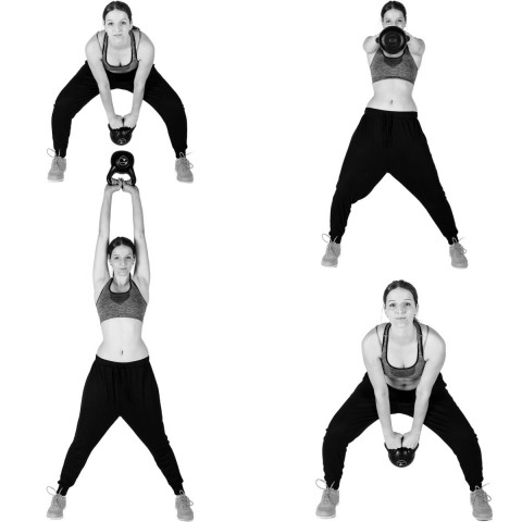 Greutate Kettlebell MOVIT 2 kg | negru č.5