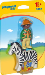 Playmobil 9257 Pădurar cu zebra (1.2.3)