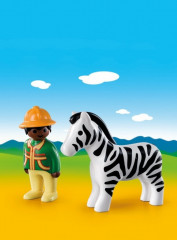 Playmobil 9257 Pădurar cu zebra (1.2.3) č.2