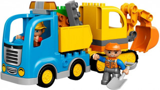 LEGO Duplo 10812 Camion si excavator pe senile č.3