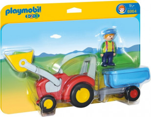 Playmobil 6964 Tractor cu remorcă (1.2.3) č.1