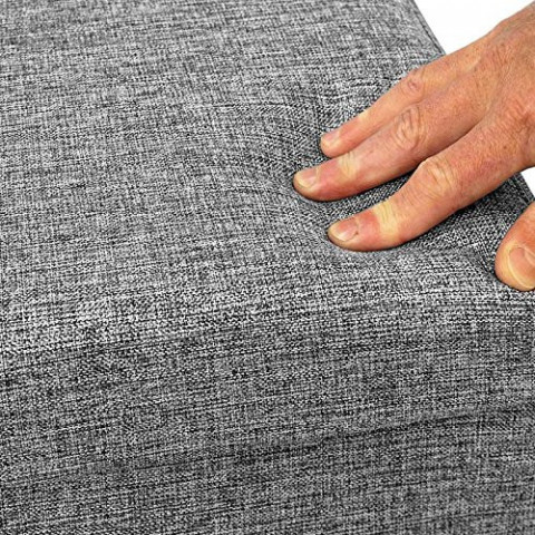 Bancă tapițată cu spațiu de depozitare 80 x 40 x 40 cm | gri č.4