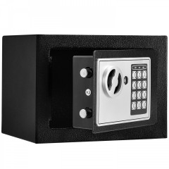 Seif cu lacăt electronic 23 x 17 x 17 cm | negru č.3