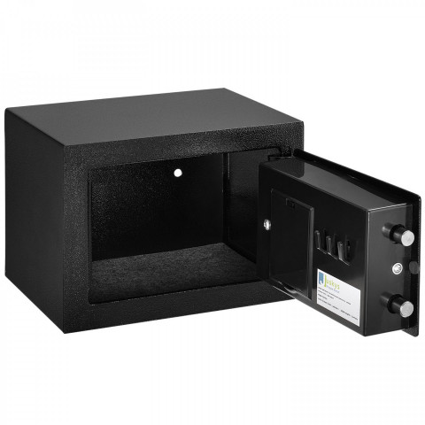 Seif cu lacăt electronic 23 x 17 x 17 cm | negru č.6