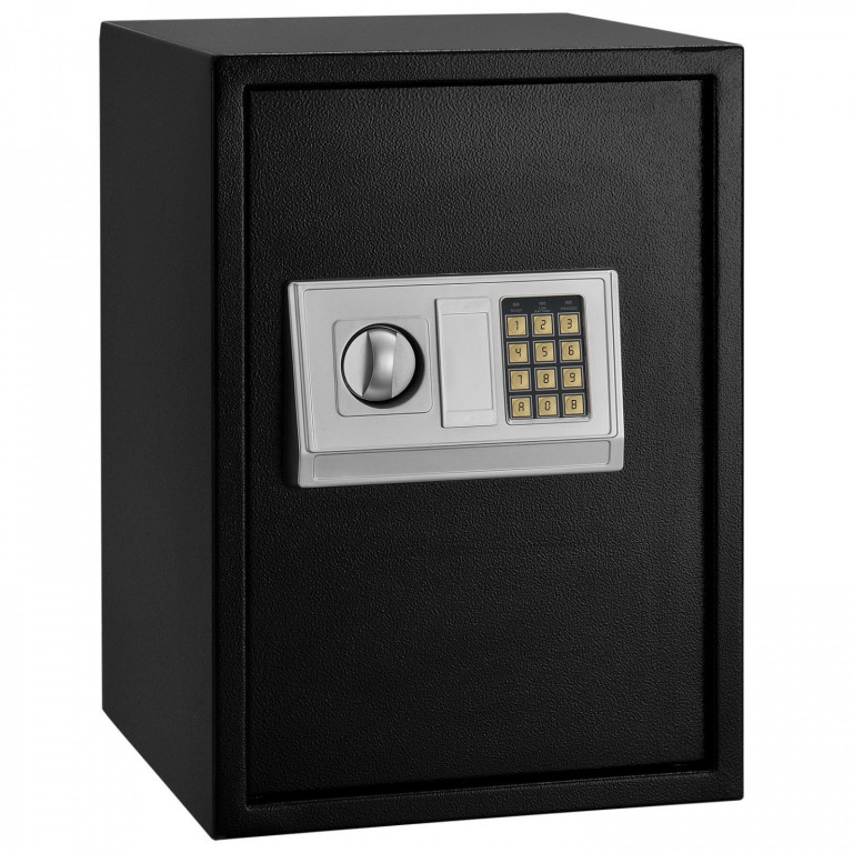 Seif cu lacăt electronic 50 x 35 x 35 cm | negru