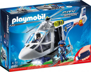 Playmobil 6874 Elicopter de poliție č.1