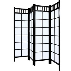 Paravan STILISTA 180 x 156 cm, negru č.1