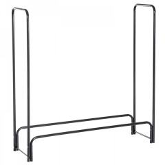 Suport de depozitat lemne pentru șemineu 122 x 35 x 122 cm | negru č.2