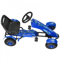 Kart cu pedale pentru copii | albastru č.2