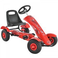 Kart cu pedale pentru copii | roșu č.1