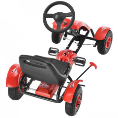 Kart cu pedale pentru copii | roșu č.3