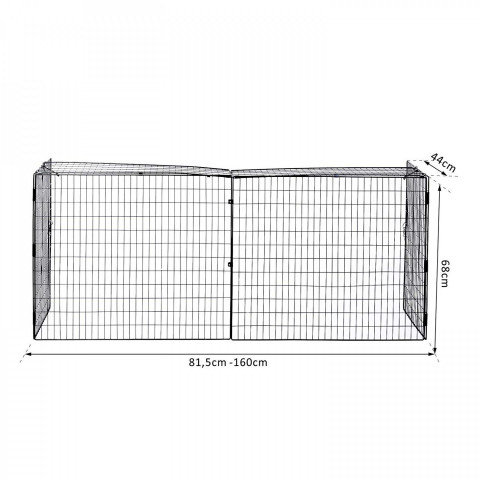 Barieră pentru șemineu 160 cm | negru č.6
