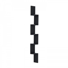 Raft pe perete 120 x 12 x 12 cm | negru