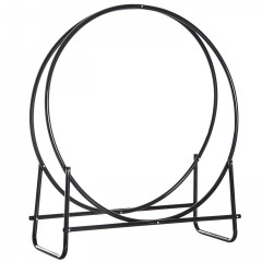 Suport de depozitat lemne pentru șemineu 102 x 40 x 114 cm | negru č.2