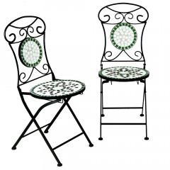 Scaun mozaic, pliabil Flora | Set 2 buc. č.1