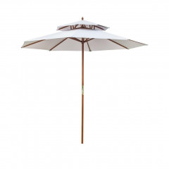 Umbrelă de grădină, din lemn, 270 x 260 cm | gri č.1