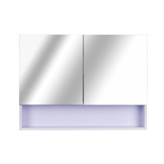 Dulap suspendat cu oglindă și LED | alb č.2