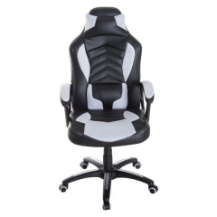 Scaun gaming, cu funcție de masaj și încălzire Lana | negru - alb č.1