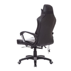 Scaun gaming, cu funcție de masaj și încălzire Lana | negru - alb č.2