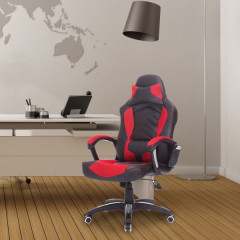 Scaun gaming, cu funcție de masaj și încălzire Lana | negru - roșu č.2