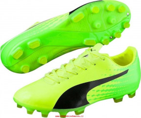 Ghete de fotbal Puma 17.2 FG 10401501 | Yellow-Green-Black | mărimea 42 (US 9 / UK 8) č.1