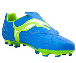 Ghete de fotbal Puma V3.11 i FG 10233004 |Blue-White-Lime punch | mărimea 44,5 (US 11 / UK 10)