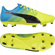 Ghete de fotbal Puma evoPOWER 2.3 FG 10352801 |Yellow-Black- blue| mărimea 44,5 (US 11 / UK 10)