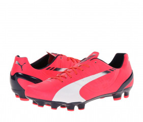 Ghete de fotbal Puma evoPOWER 4.3 FG 10301804 |Bright plasma-White-Peacot| mărimea 44 (US 10,5 / UK 9,5)