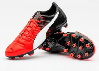 Ghete de fotbal Puma evoPOWER 1.3 AG 10358203 |roșu-alb-negru| mărimea 46 (US 12 / UK 11)