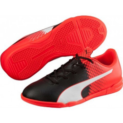 Ghete copii, pentru sala Puma evoSPEED 5.5 IT JR 10383201 | negru-albi- roșii | mărimea 37 (US 5 / UK 4) č.1